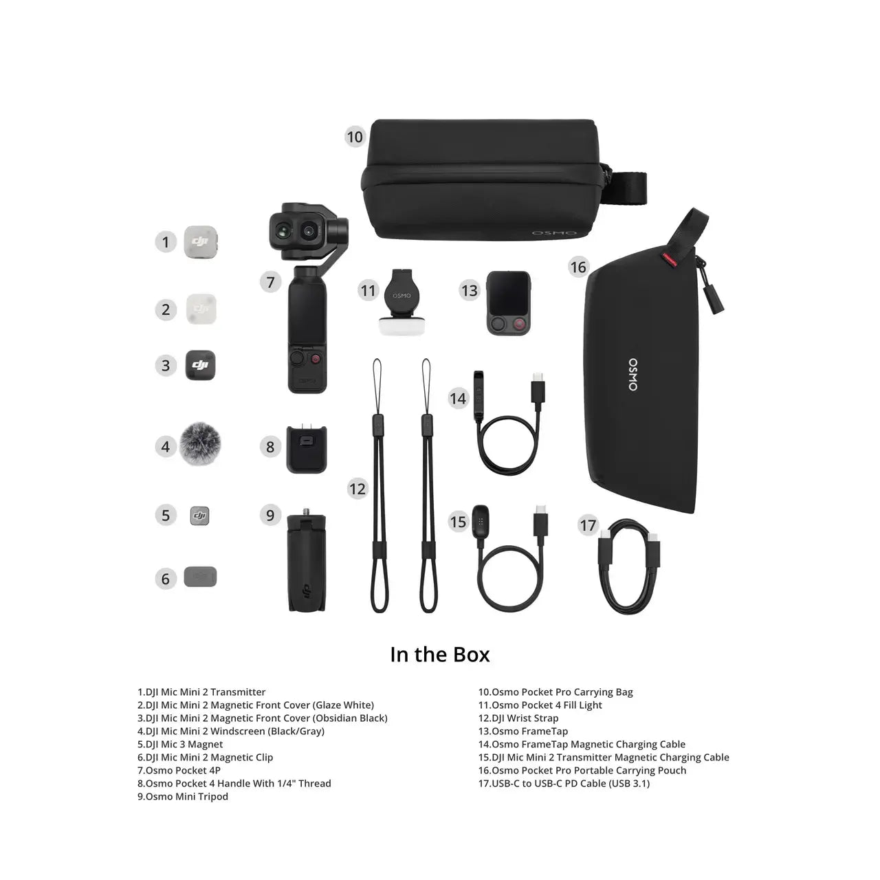 DJI Osmo Pocket 4P - In the box